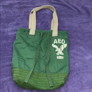American Eagle Army Green Tote
